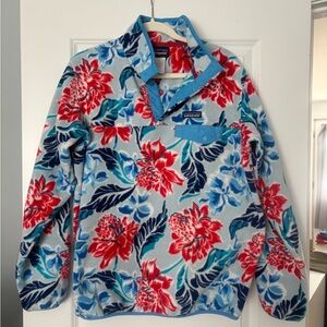 Patagonia Synchilla Red and Blue Fleece